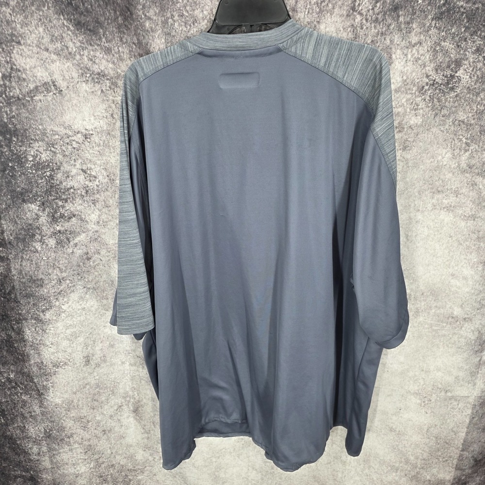 Adidas Fielder's Choice 2.0 Cage Batting Jacket Mens 4XLT 1/4 Zip Short Sleeve - Picture 4 of 8